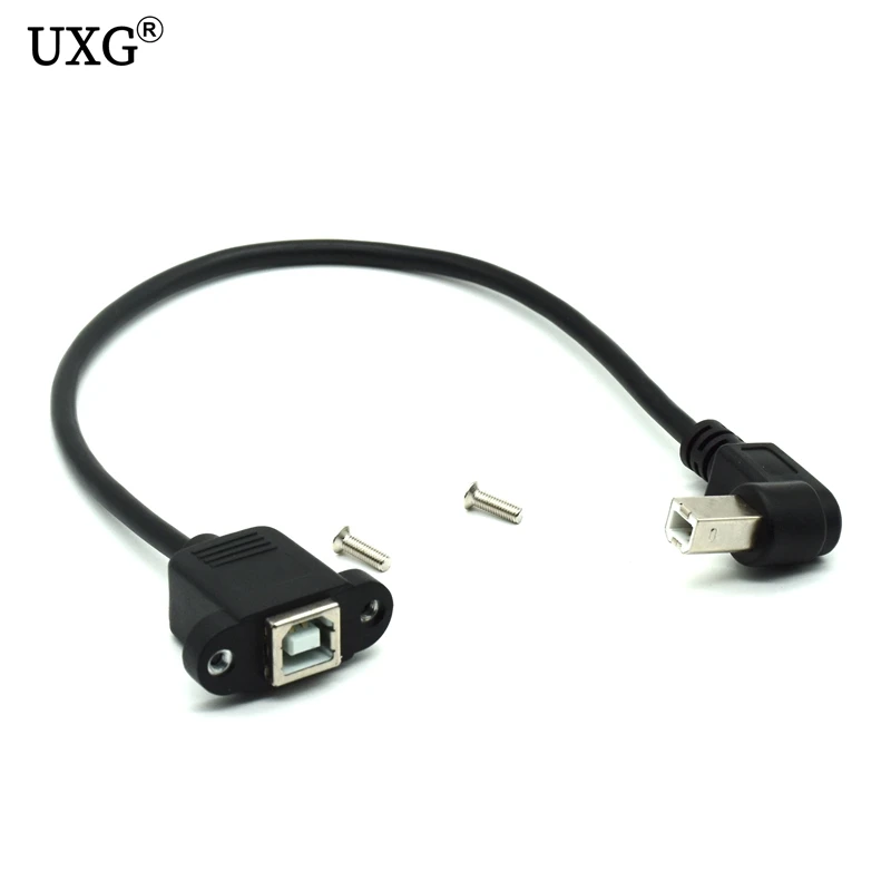 30 см M/F USB 2 0 Тип B штекер гнездо прямоугольный удлинитель Кабель для передачи