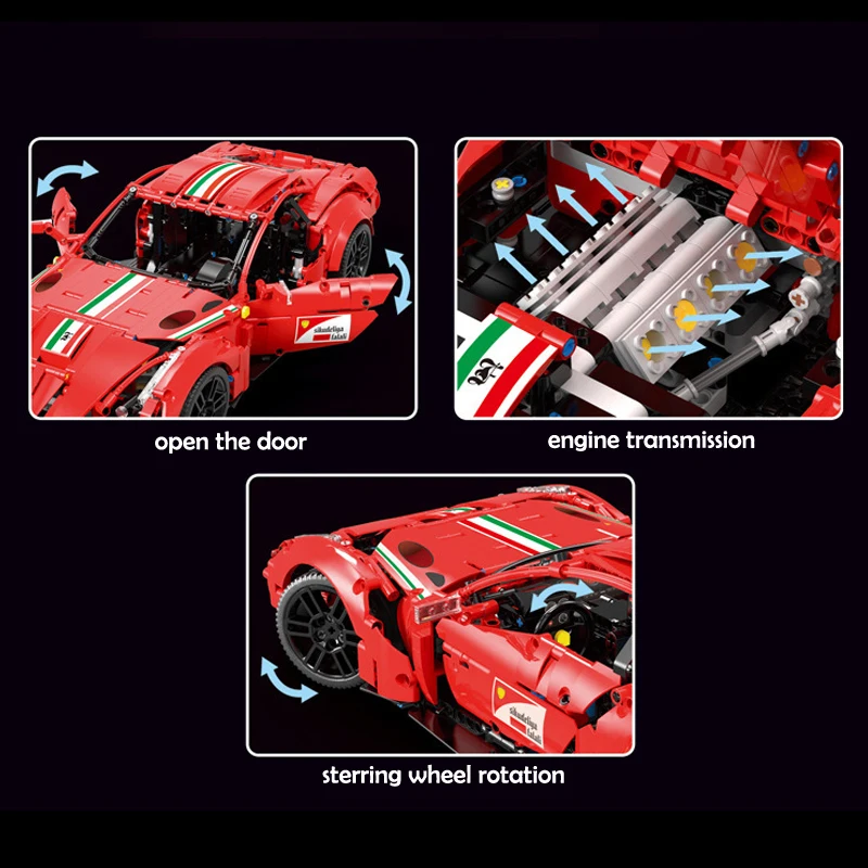 

1782pcs Creative Technician City Car Buiilding Blocks Creator Constructor Scale Model KIds Child DIY Toy For Adult Gifts