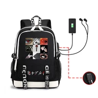 kakegurui anime backpack fashion character print usb shoulderbag travelbag high capacity bookbag laptop school campus bags 2021