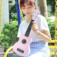 pink black ukulele adults children practice portable wooden carbon fiber ukulele concert guitarra stringed instruments