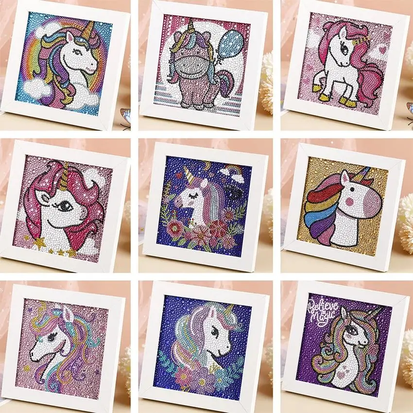

Easy 5D Diamond Painting Kit for Kids, Beginners Full Drill Painting by Number Kits Embroidery Cross Stitch Art Crafts Kits