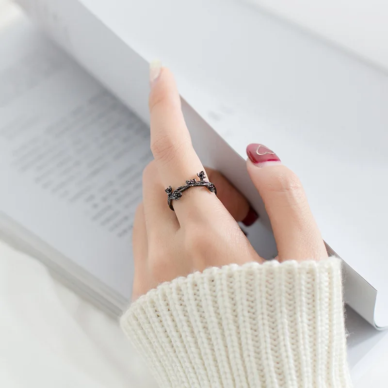 Регулируемые кольца из стерлингового серебра 925 пробы для женщин оригинальные