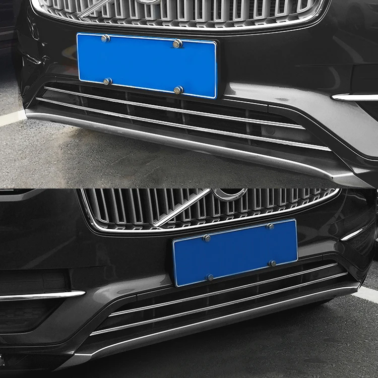 Передний бампер из нержавеющей стали для Volvo CX90 2017 2018 нижняя часть решетки литье