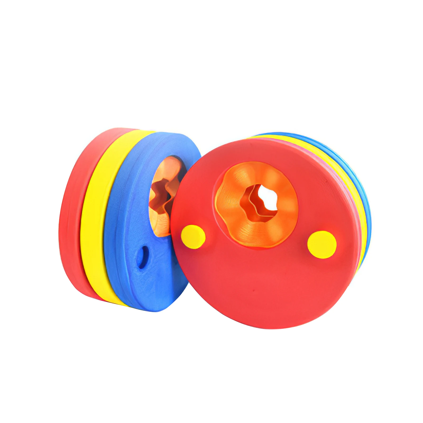 

New 6PCs/ Pack EVA Foam Swim Discs Arm Bands Floating Sleeves Inflatable Pool Float Board Baby Swimming Exercises Circles Rings