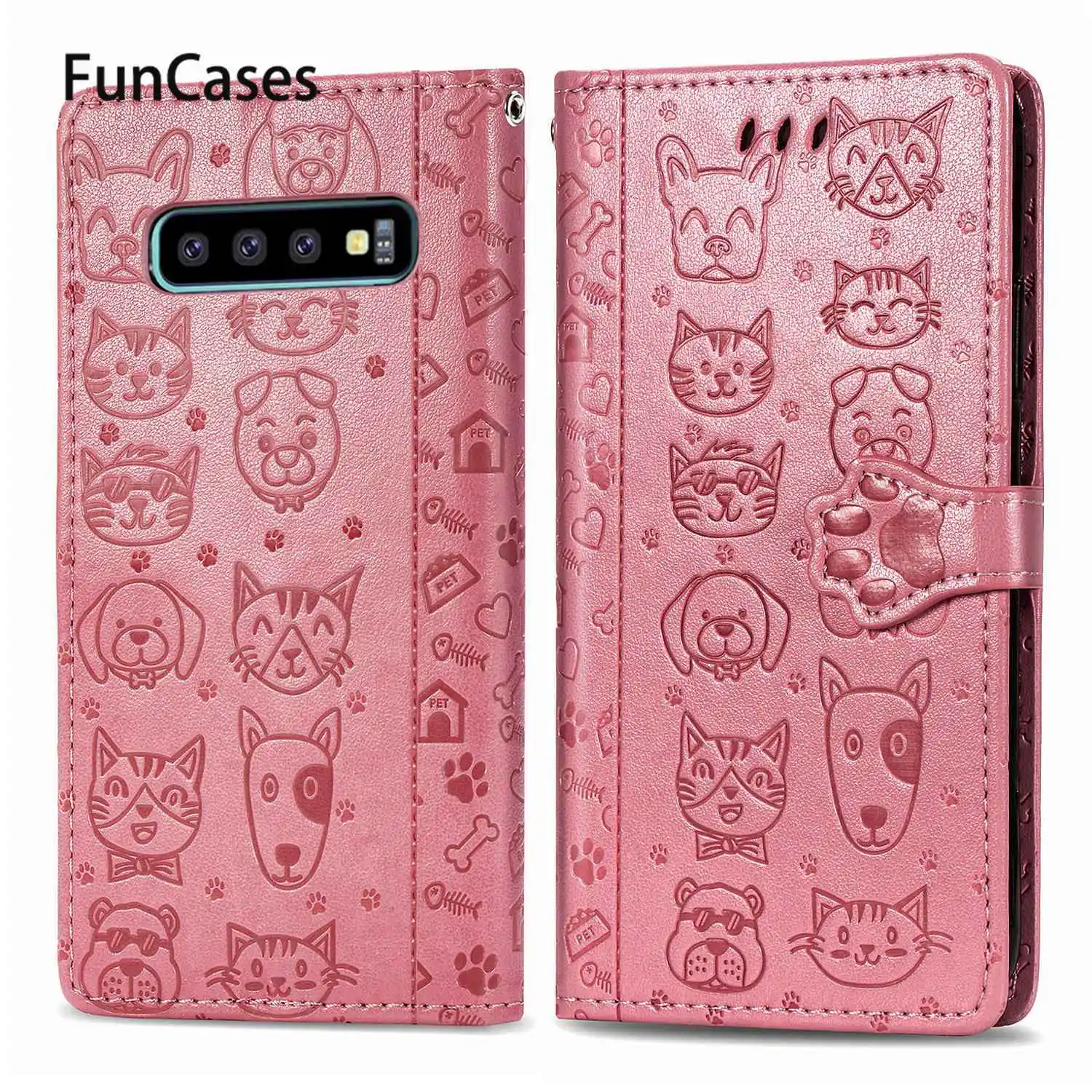 Чехлы с единорогом для сотового телефона Samsung S10 милый чехол-кошелек из