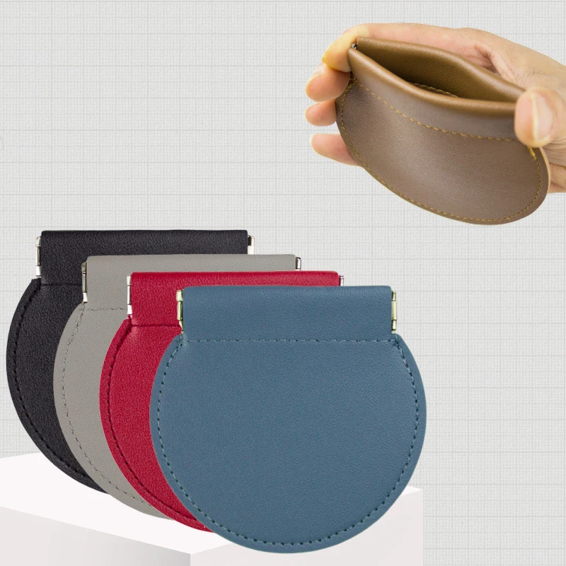 

Vintage Pu Leather Coin Purse Women Mini Wallet Money Change Earphone Organizer Bag Portable Card Holder Shrapnel Case Key Case