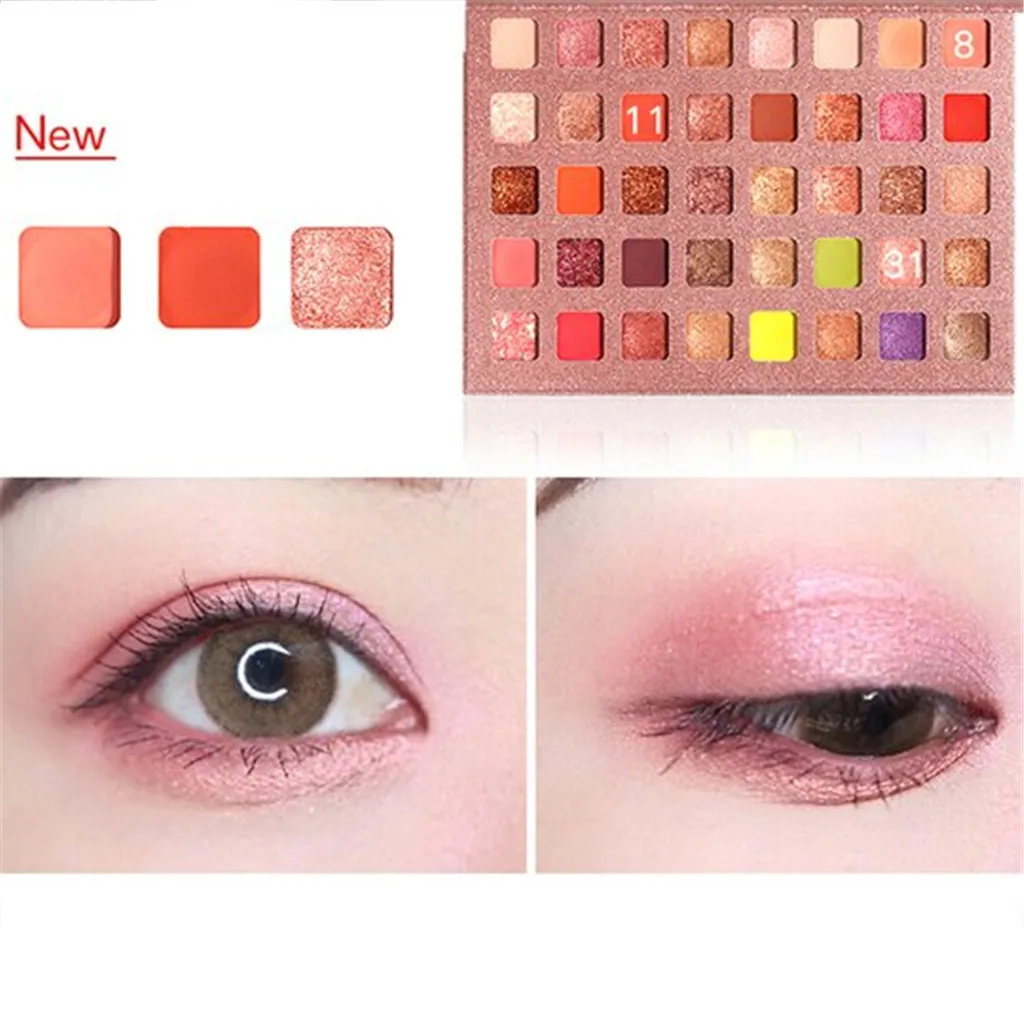

Набор теней для век 28 цветов Перламутровые стойкие тени для век натуральные глаза макияж тени для век Палитра Косметика Блестящий Матовый #...