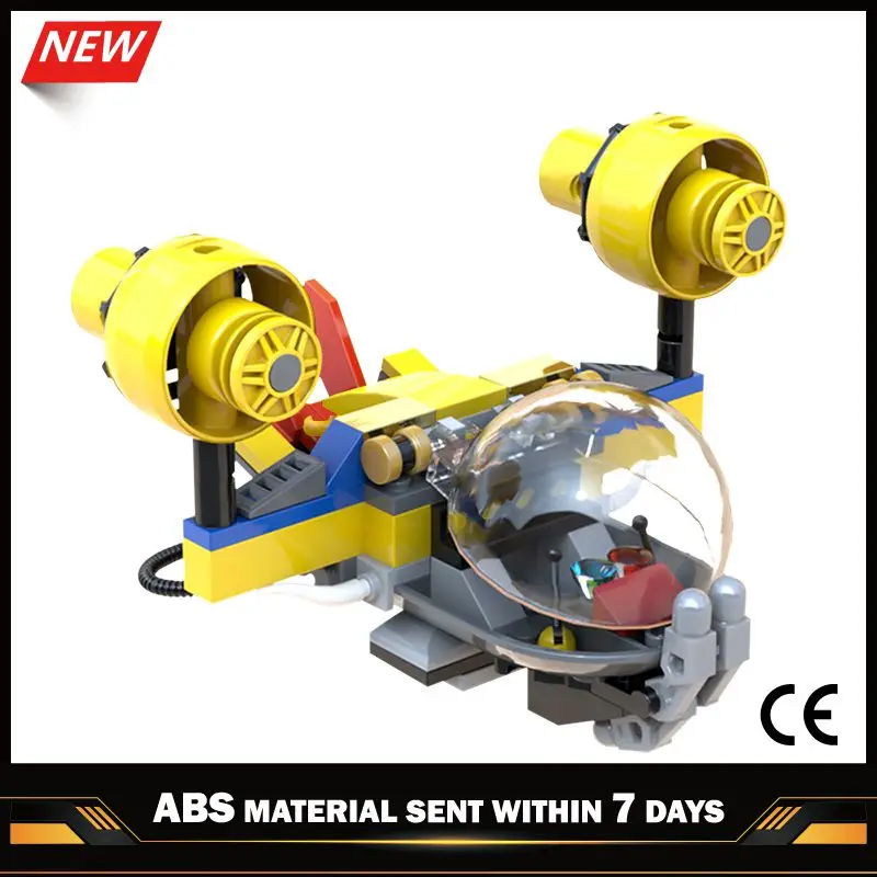 

High-Tech MOC-33235 60092 Deep Space Jet Bricks Compatible with Small Building Blocks Assemble Kid's Children's Toys