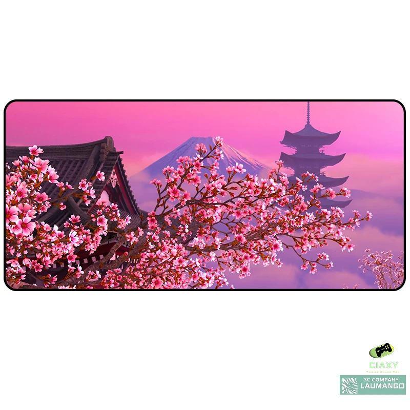 Розовый коврик для мыши в виде вишни Настольный ПК большой стиле аниме