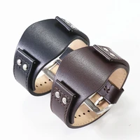 rivet genuine leather watch strap for fossil ch2564ch2565 ch2891ch3051 ch2890 22mm men black tray watchband wristband bracelet