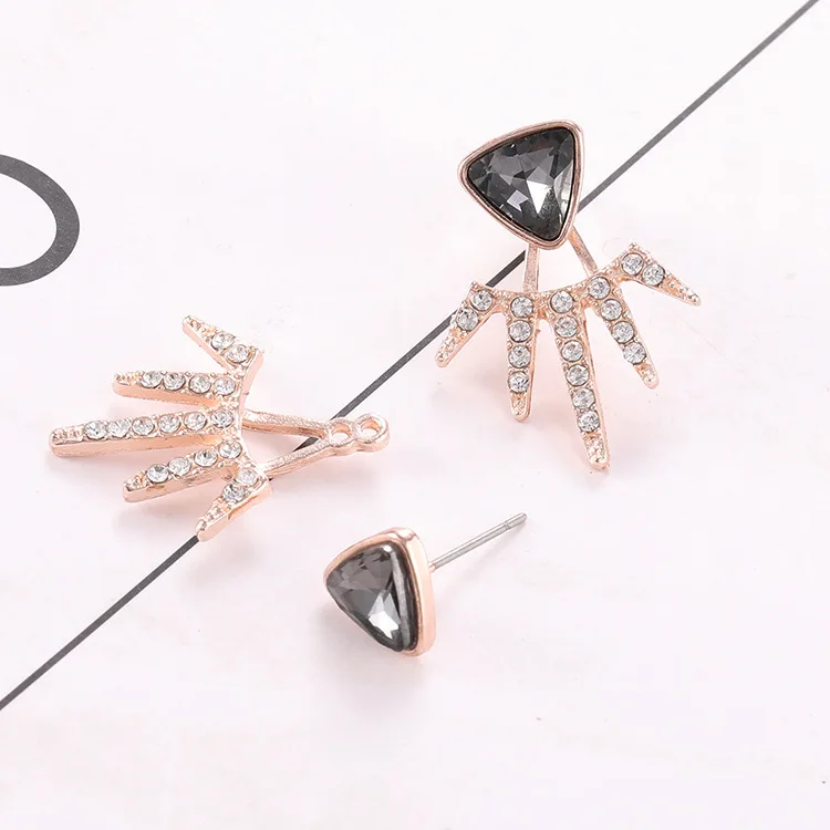 Гламурные серьги распродажа треугольные кристаллы Разнообразные Модные женские