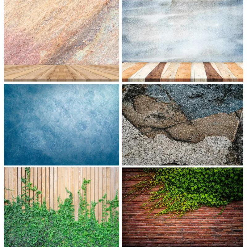 

Vinyl Vintage Brick Wall Wooden Board Children Baby Portrait Photography Backdrops For Photo Studio Background 20930LTZ-03