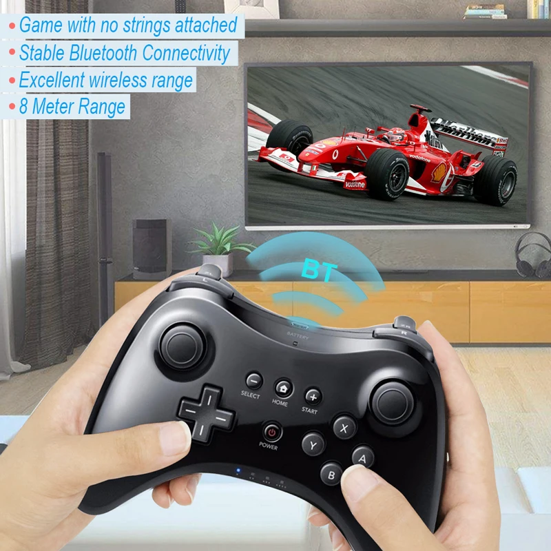 Для Nintendo For Wii U Pro Controller USB Classic Dual Analog с поддержкой Bluetooth беспроводной пульт