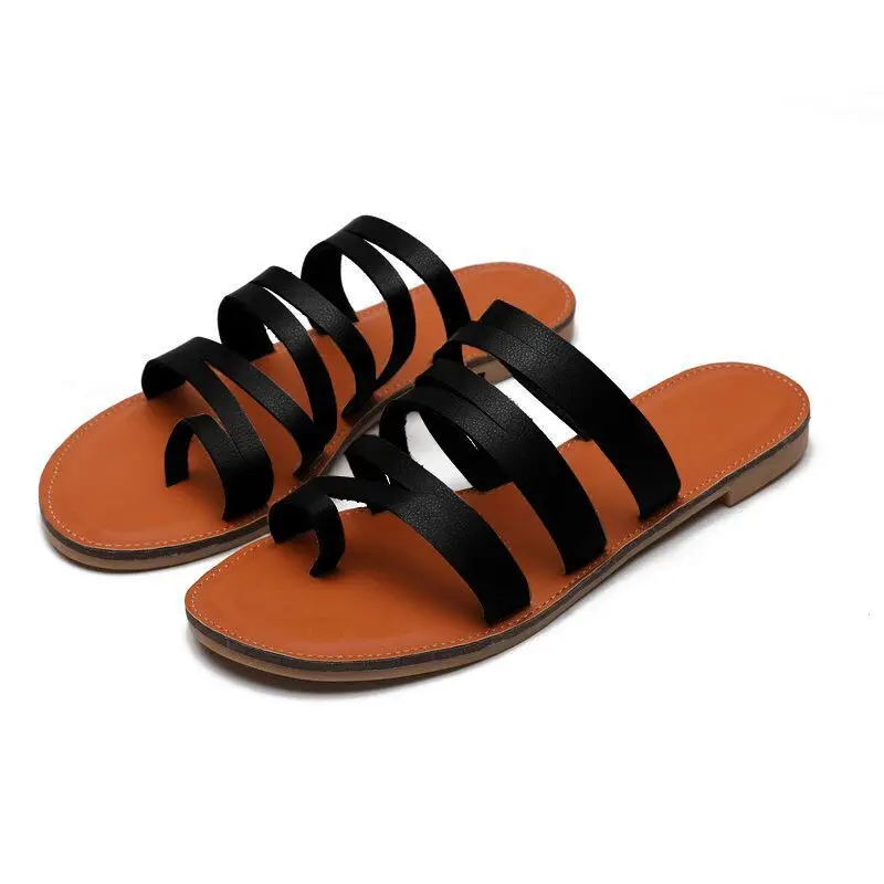 

Gladiator Sandals Women Comfy Slippers 2020 Fahion Roman Wedge Sandals Low Heels Beach Shoes Casual Flip Flops Sandalia Feminina