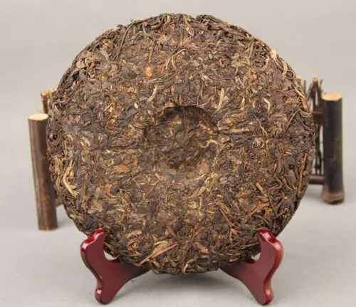 Yunnan Lincang древнее дерево Pu er Gu Hua Cha * 2008 Pu-erh старинный пуэр сырой чай 357 г |