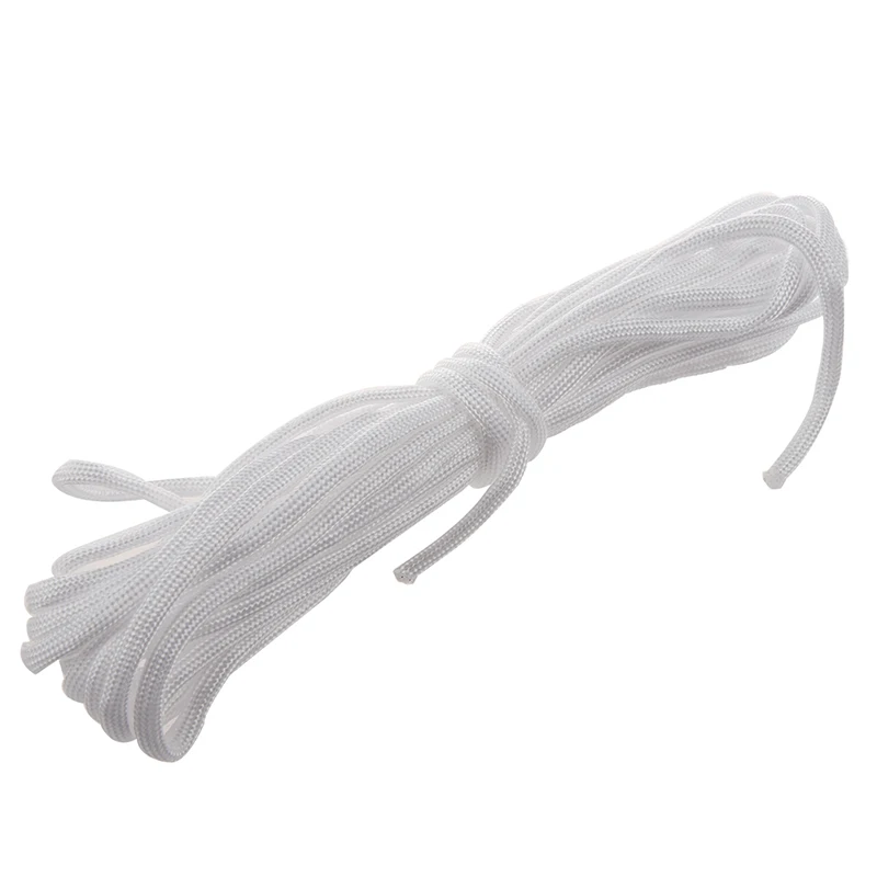 

20FT Paracord Parachute Cord Lanyard Nylon Desert Survival 7 Strand-White