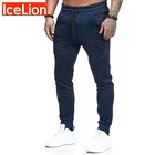 Новинка 2021, модные плиссированные штаны, мужские однотонные, для фитнеса, повседневные мужские брюки, спортивные штаны, уличная одежда, брюки-джоггеры в стиле хип-хоп для мужчин