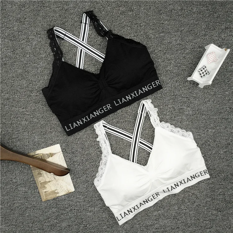 Для женщин Топ укороченный мягкий бюстгальтер Tank топ жилет Фитнес стрейч майки