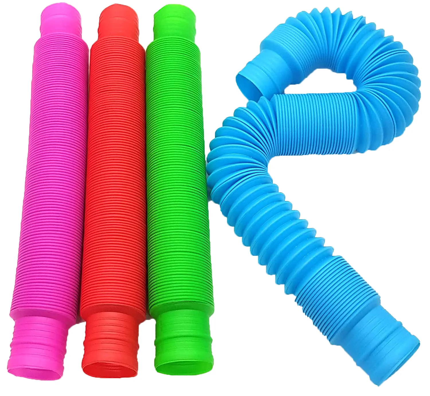 Tubos sensorial Fidget Juguetes | Juguetes Fidget | Fidget juguetes habilidades de Motor finas Ni&ntilde;o de herramientas para el estr&eacute;s juguetes y alivio de la ansiedad para ni&ntilde;os y adultos paquete-5