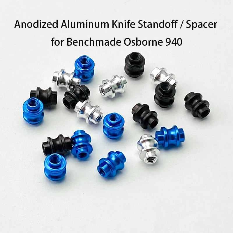 5pcs/set Aluminum Alloy Anodized Custom Knife Standoff / Spacer Support Shaft Screws Rivets for Benchmade Osborne Series 940 DIY
