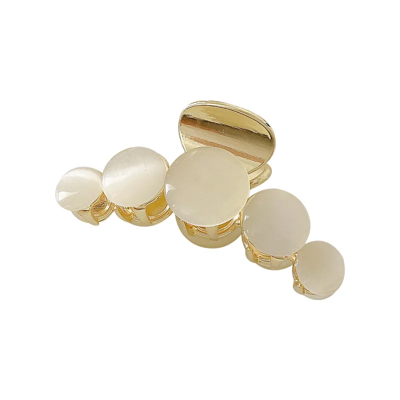 

Opal hair clip female 2021 new back of the head clip large temperament hair clip hair clip Korea shark clip headdress