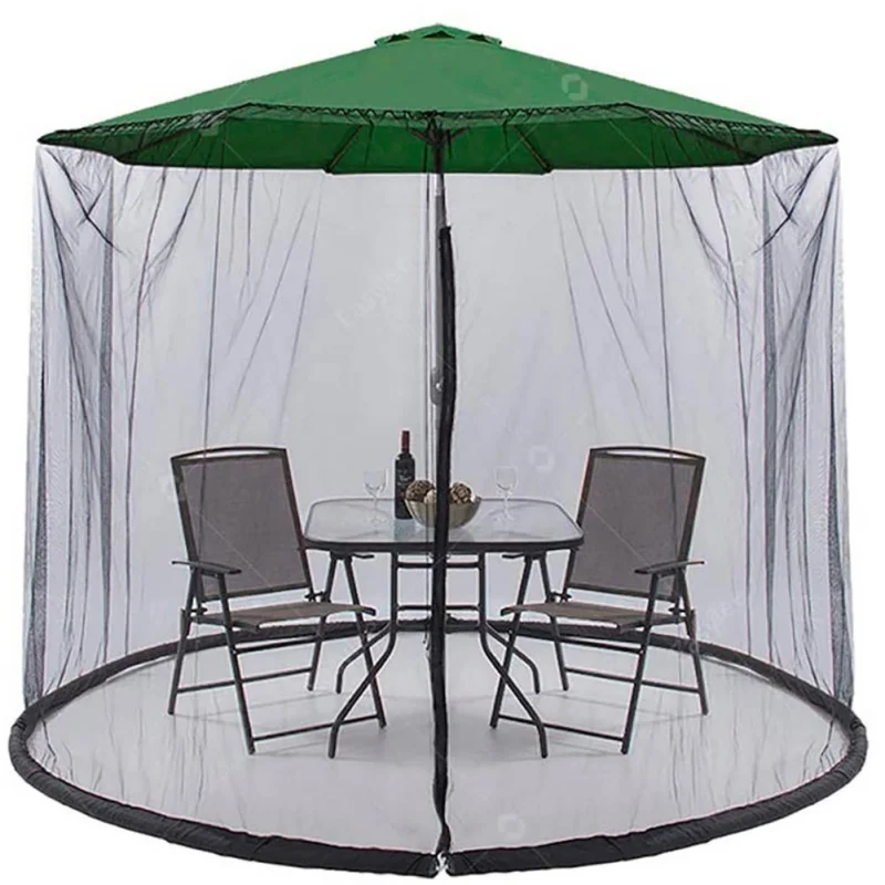 

Garden Covering Cover Meal Table Sunshade Cover And Chair Anti-insect Net Mosquito Net Big Umbrella Hanging Tent