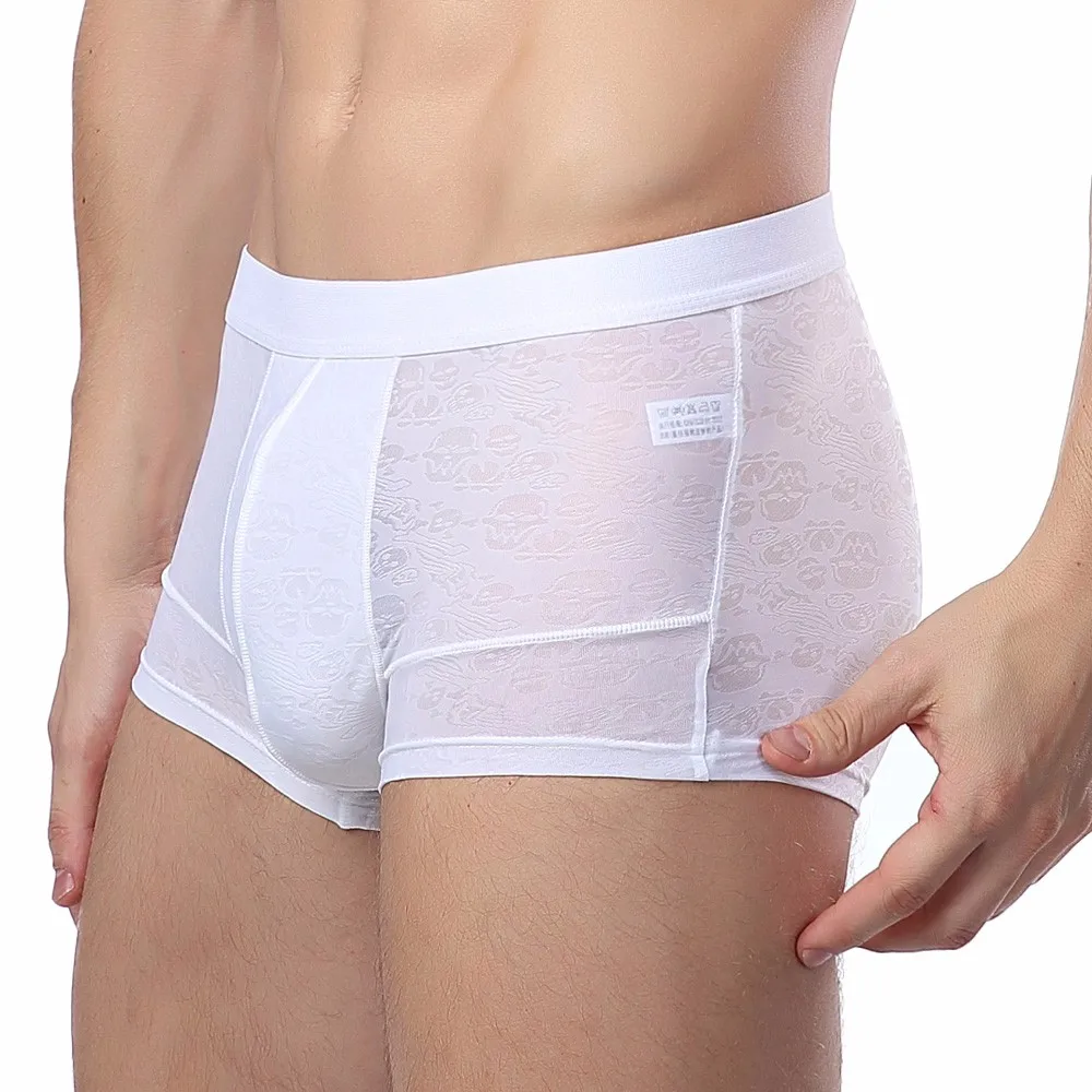 Модные новые мужские боксеры сексуальное нижнее белье для мужчин из бамбукового