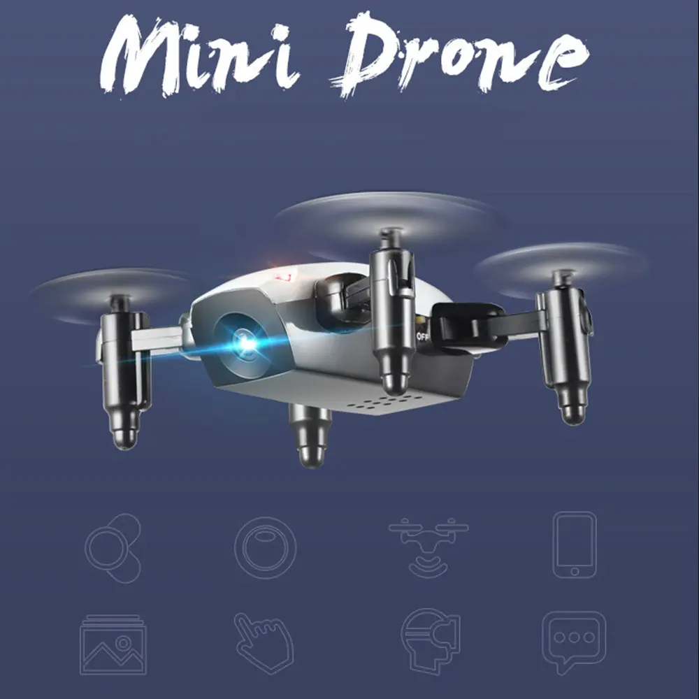 S9 мини Дрон с камерой складной высоты удерживающий вертолет WiFi FPV RC Квадрокоптер Микро Карманный игрушечный Дрон для детей Подарки