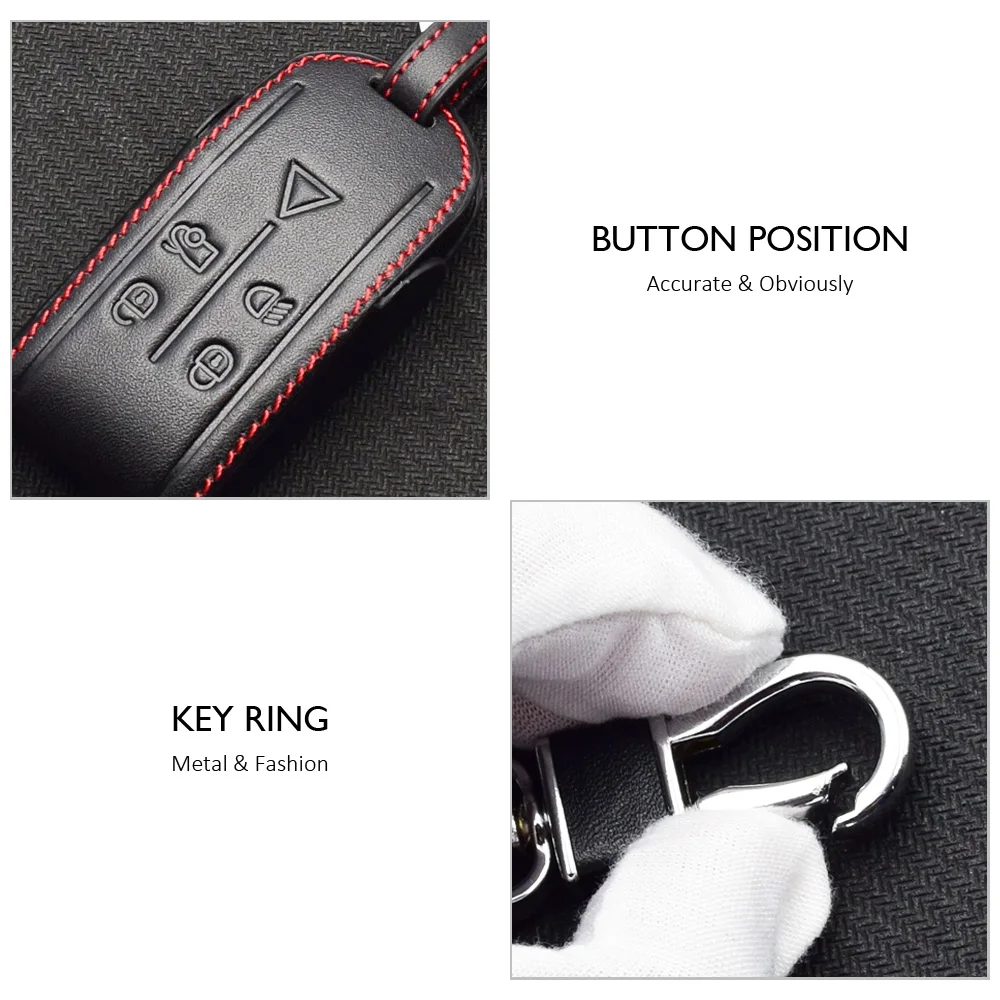 Кожаный чехол ATOBABI для автомобильного ключа Jaguar XF XK XJ 8 R 2010 2011 2012 2013 5 кнопочный