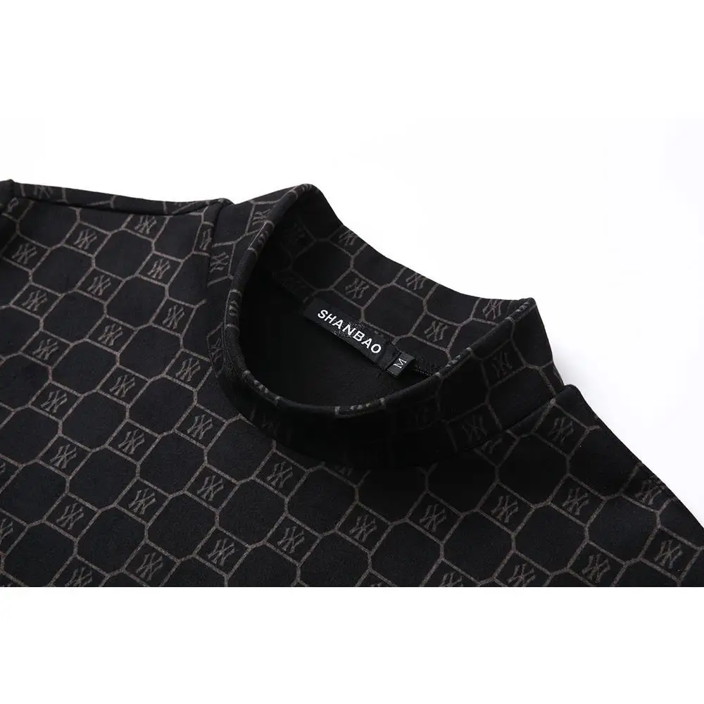 

Autumn / winter 2020 new double-sided fleece warm bottomed shirt with Embroidered Fleece and autumn wear