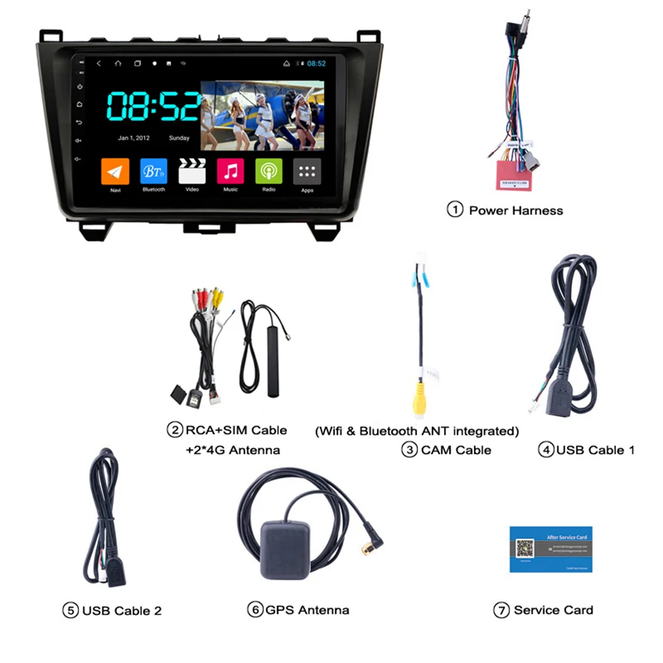 Android 8 1 автомобильный DVD 1din мультимедийная система Navi для Mazda 6 Rui wing 2008 2015