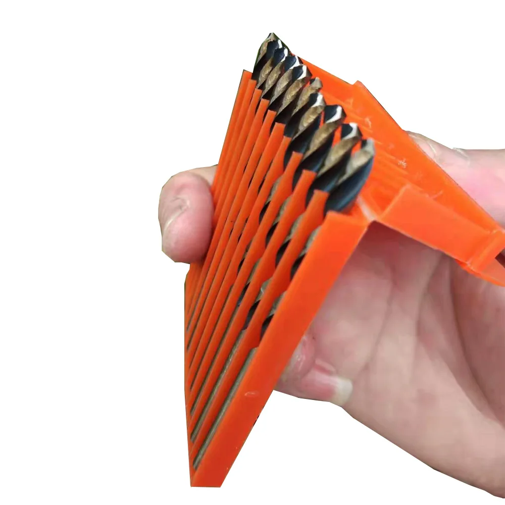 Оптовая продажа 10 шт. набор спиральных сверл для сверления твердой стали чугуна и