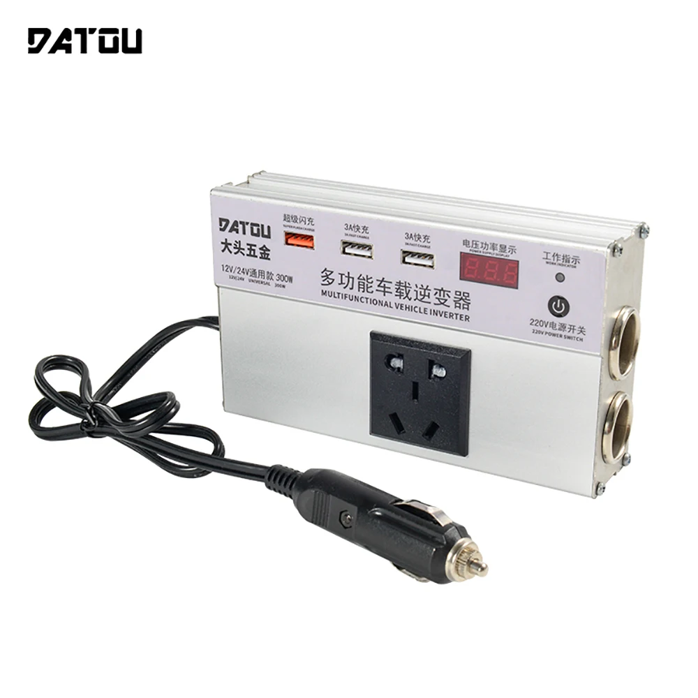 

400W Car Inverter Battery 12V 24V To 220V Voltage USB Inverter Charger Car Transformer Convert Car Power Inverter for House