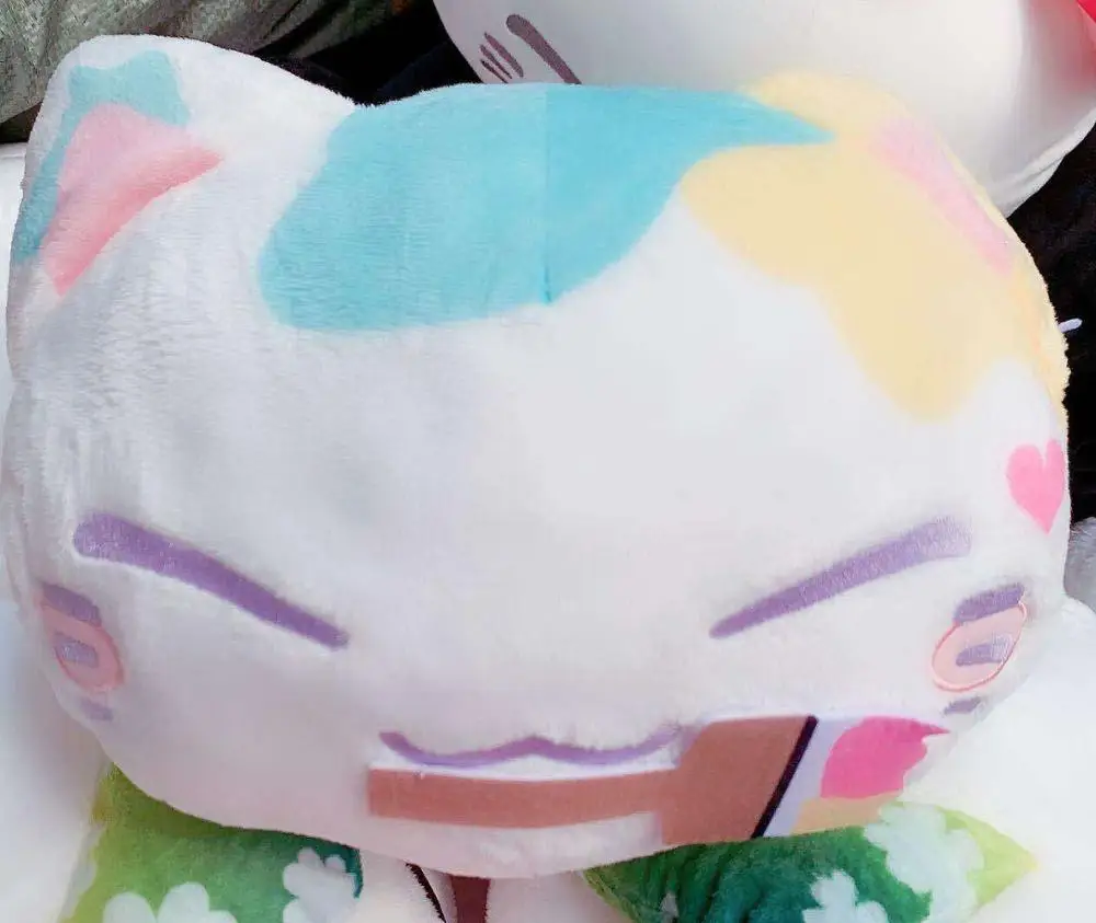 40 см Nemuneko Спящая кошка фигурка мягкая плюшевая кукла игрушки милая пятнистая