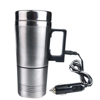 300ml 12v car heating cup stainless steel auto water heater kettle travel coffee tea heated mug motor cigarette lighter plug