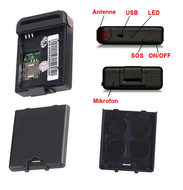 Мини Персональный GPS TrackerTK102B четырехдиапазонный автомобиль GSM GPRS SMS трекер