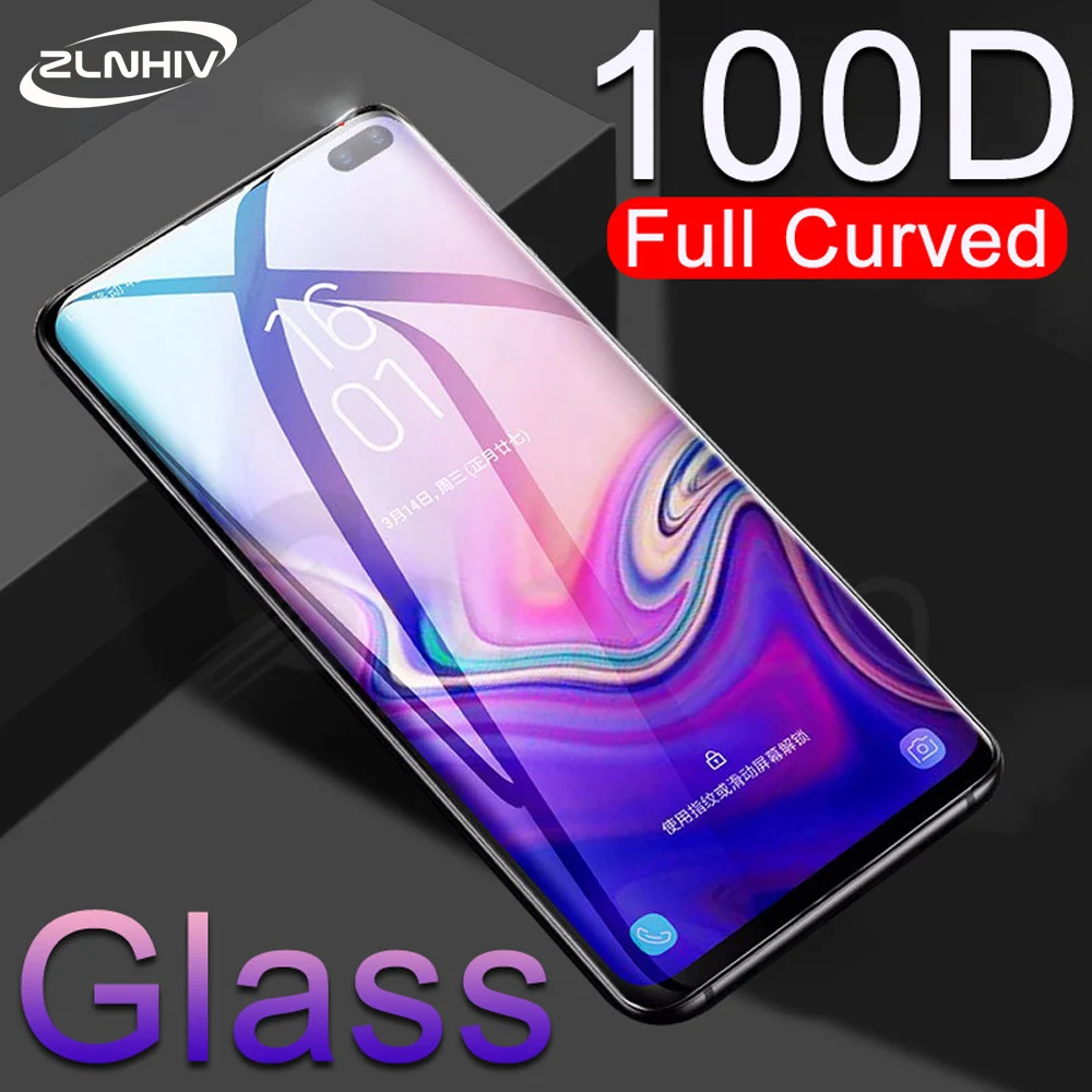 Zlnвич для samsung Galaxy S8 S9 S10 plus полное покрытие стекло S7 edge защитная пленка закаленное