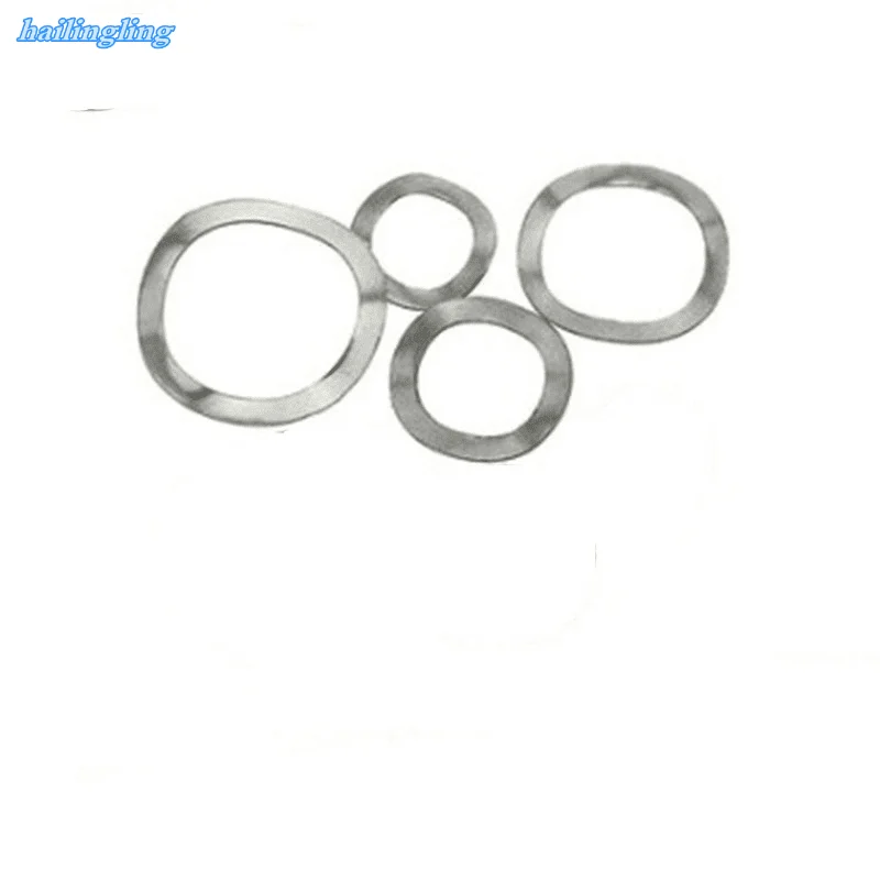 

10/50Pcs 304 Stainless Steel Three Wave Washers Spring Washer M3 M4 M5 M6 M8 M10 M12 M14 M16 M19 M23 M25 M27 M31 M39 M41