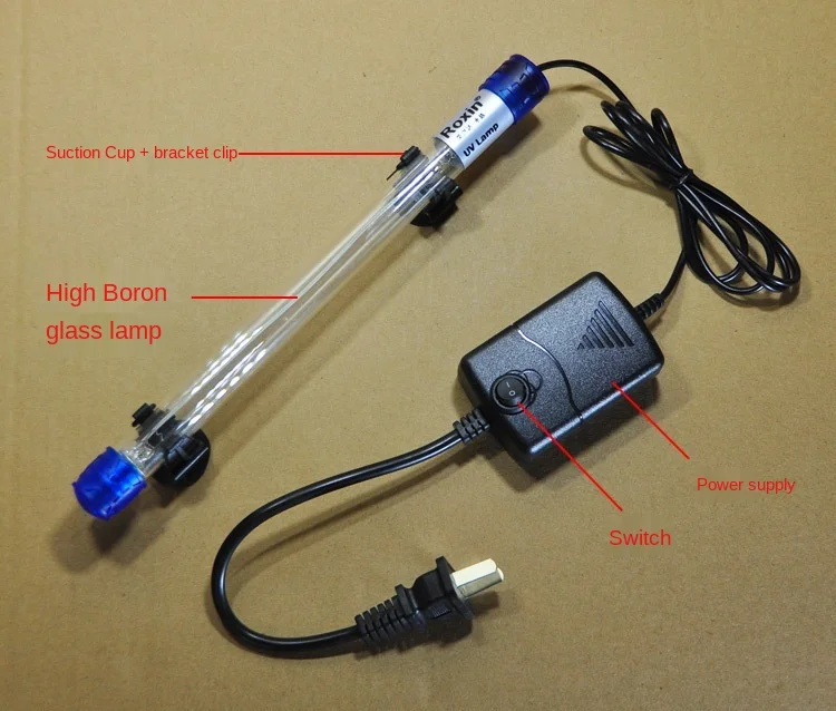 Погружной светильник для аквариума кварцевое стекло 5/7/9/11/13 Вт УФ-свет лампа