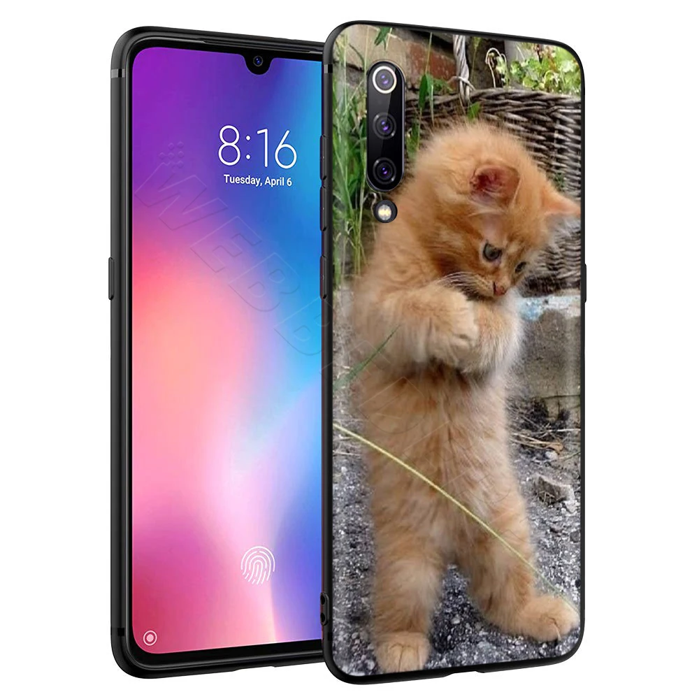 Чехол с забавным котенком для Xiaomi Redmi 4A 4X 5 5A 6 6A 7 7A S2 Note Go K20 Pro Plus Prime 8T|Бамперы| |