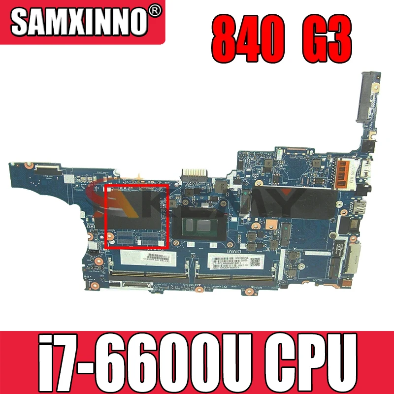 

Для HP EliteBook 840 850 G3 Материнская плата ноутбука 918315-601 918315-001 аккумулятор большой емкости с i7-6600U DDR4 6050A2892401-MB-A01 мб 100% тестирование