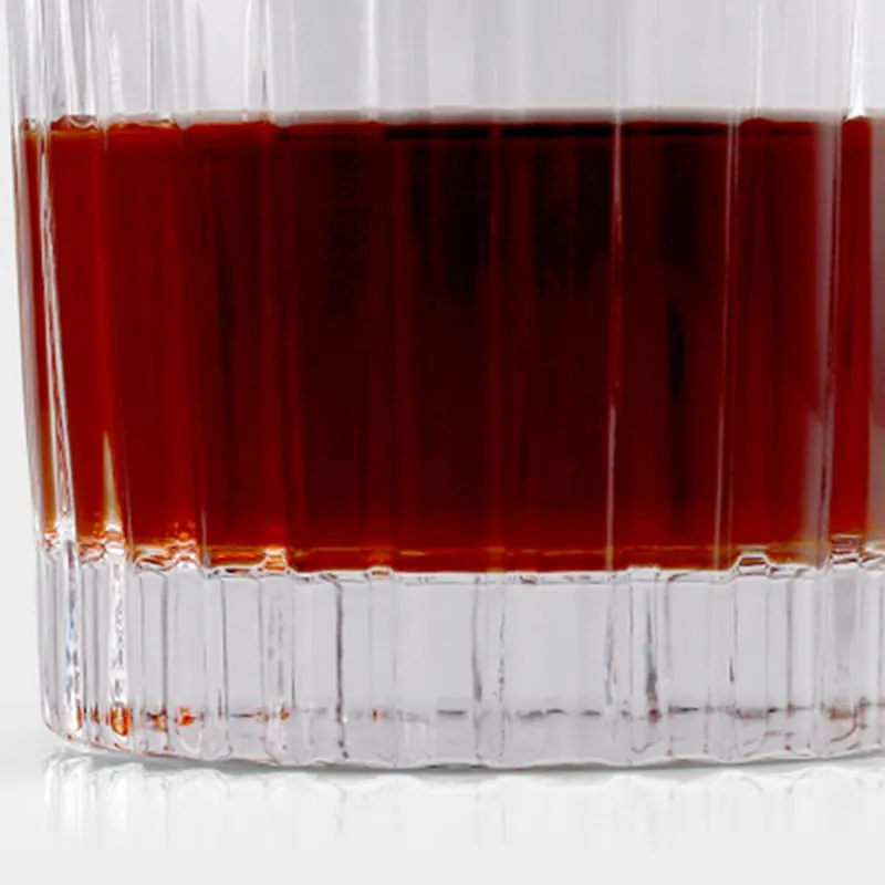 

2021 New Vertical Pattern Glass Coffee Cup Espresso Cup Ice Latte Cup Retro Wine Glass Coffee Glass 320ml Simple Style 1