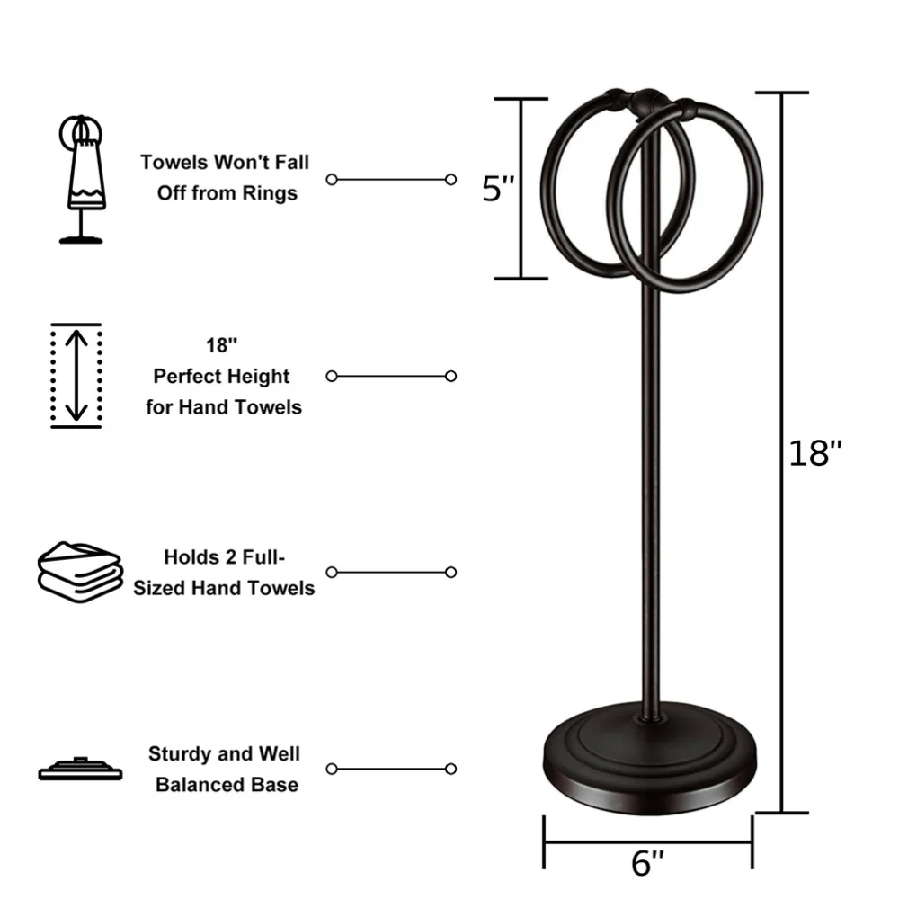 

1Pc Bathroom Floor-standing Towel Rack Desktop Towel Rack Bathroom Accessory