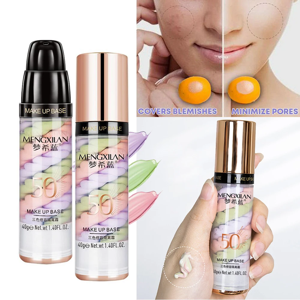 Face Matte Concealer Contouring Three Colors Base Cream Primer Moisturizing Even Skin Tone Oil Control Waterproof 2 | Красота и