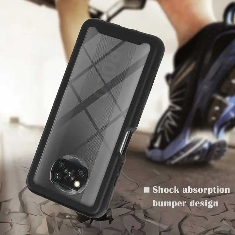 

Transparent Case For Xiaomi Poco X3 NFC Luxury Armor Shockproof Phone Case For Xiaomi Poco X3 NFC Fashion Protection Back Cover