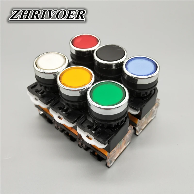 ВКЛ-ВЫКЛ мгновенный Мгновенный кнопочный переключатель 22 мм 4 винтов круговой