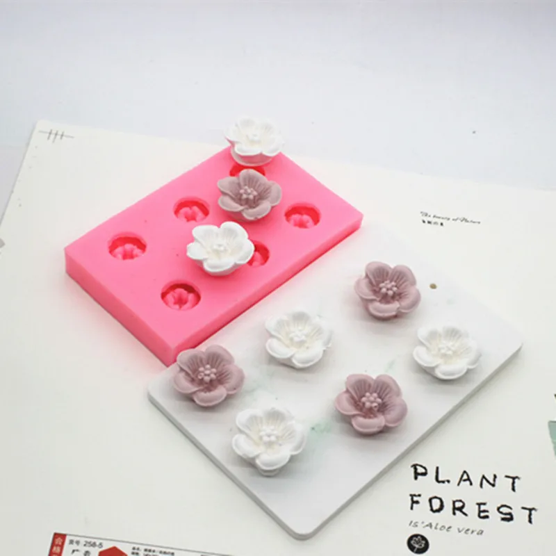 6 луночное мини маленький цветок ароматический гипсовый декоративный воск знак