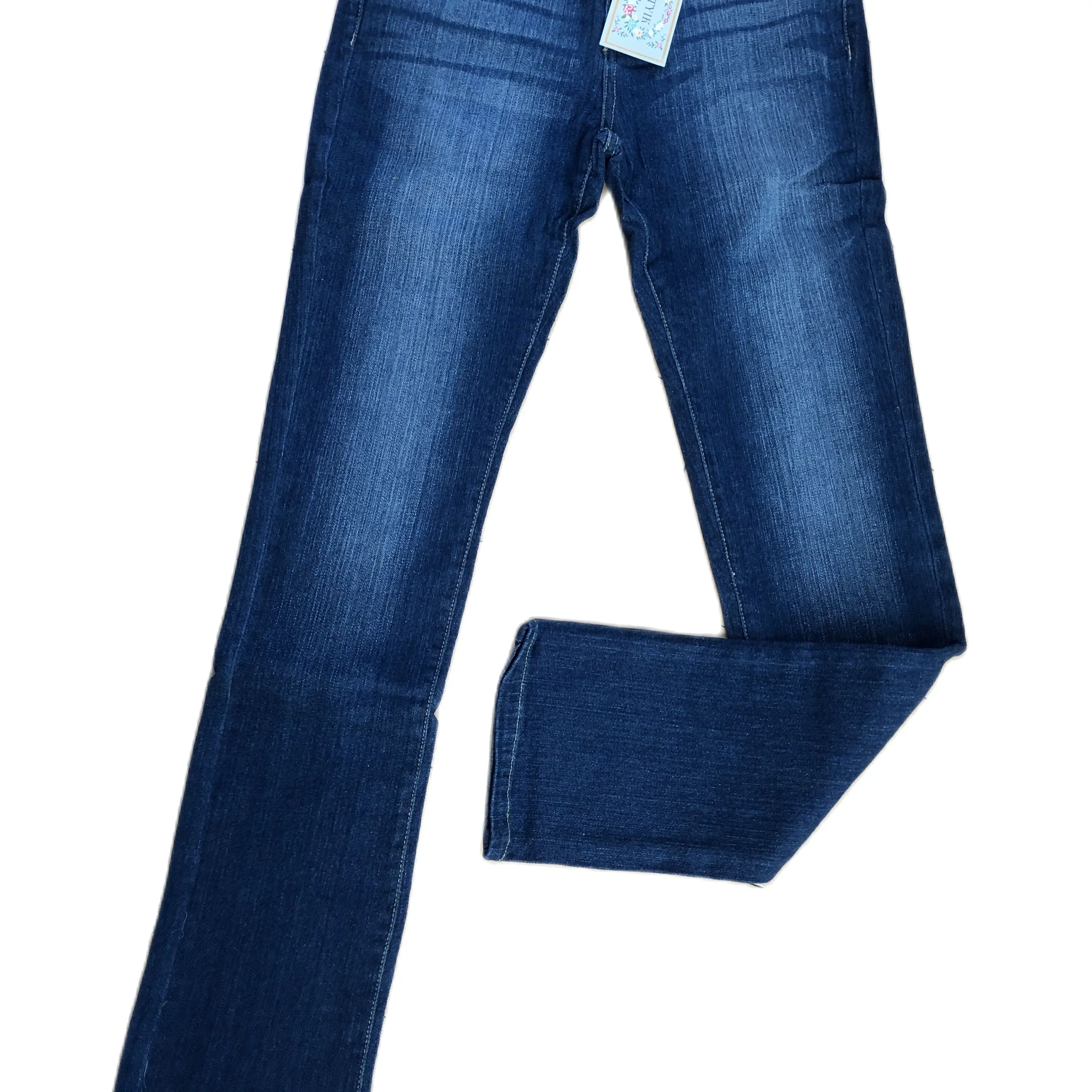 

High quality school girl jeans pants trousers spring summer autumn thick denim clothes 130-140 cm tall 8-10 years old