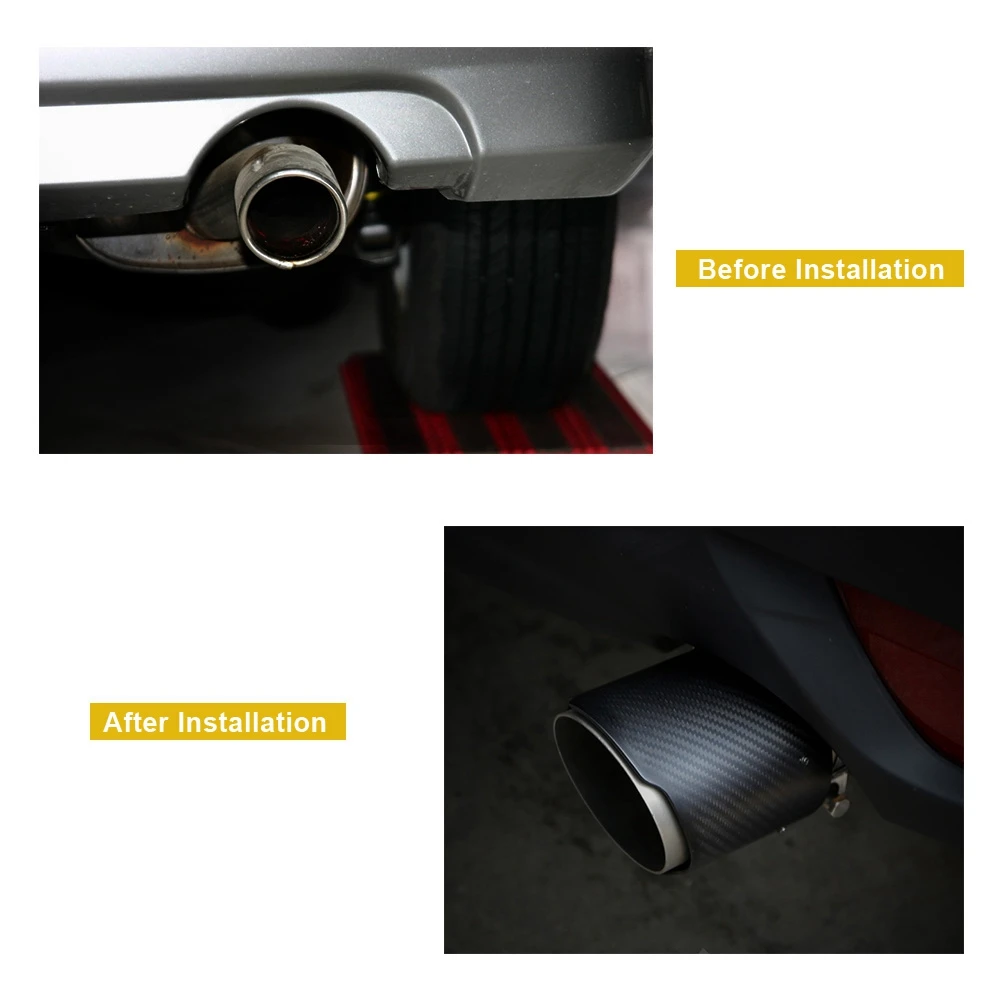 Универсальная автомобильная заднего вида авто выхлопной глушитель наконечник