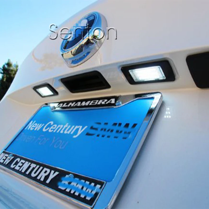 1 пара Автомобильные светодиодные лампы для номерного знака 12 В|car styling|light 12vlicense